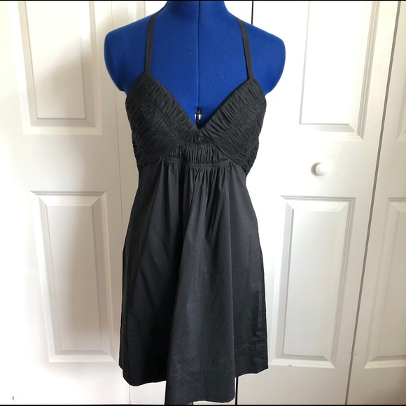 black strapless high low dress Amarra 88986